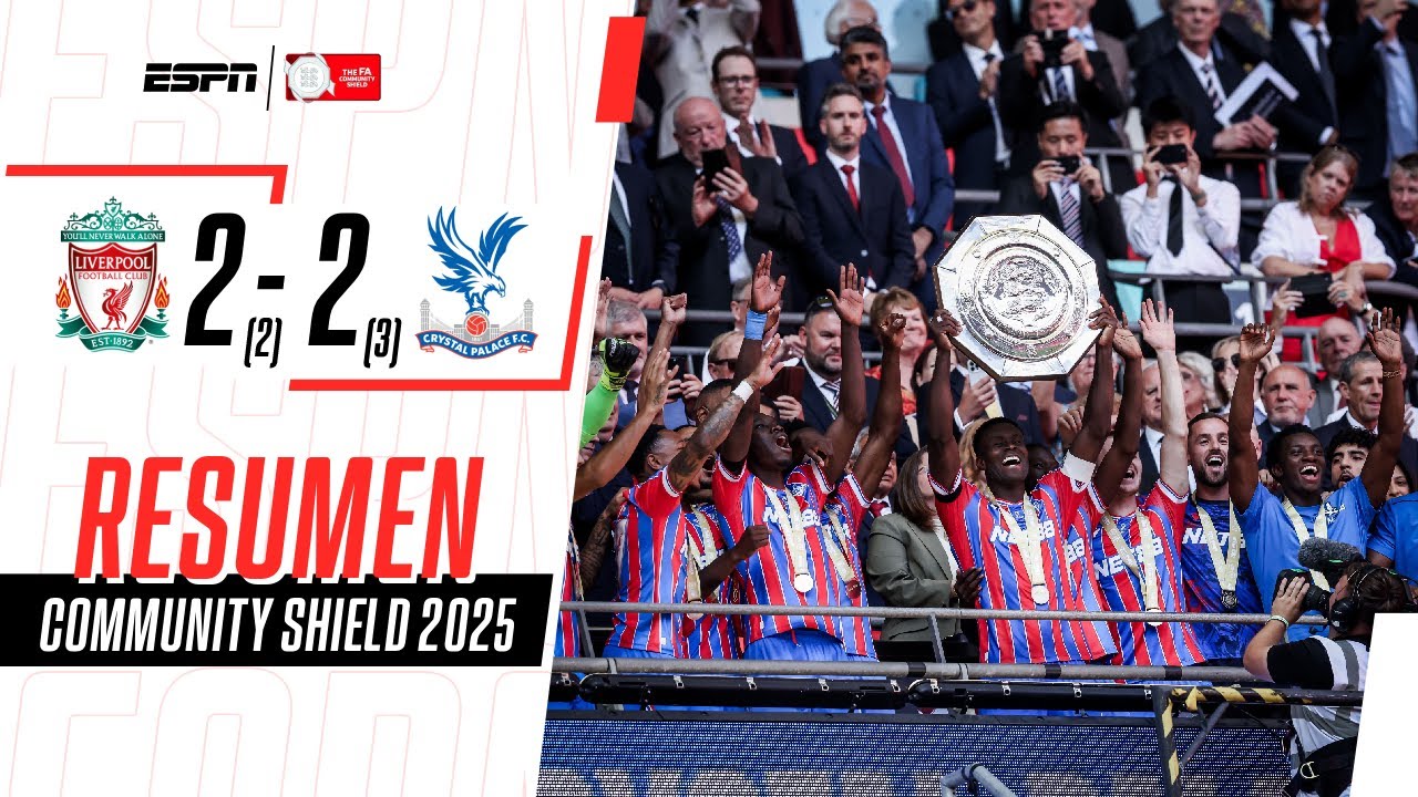 El Palace lo vuelve a hacer en Wembley y le arrebata la Community Shield al Liverpool