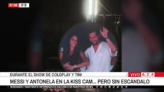 Leo Messi, Antonela y la Kiss Cam de Coldplay: El Beso que Sanó una Polémica Viral